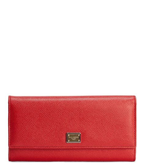 cartera roja dolce gabbana